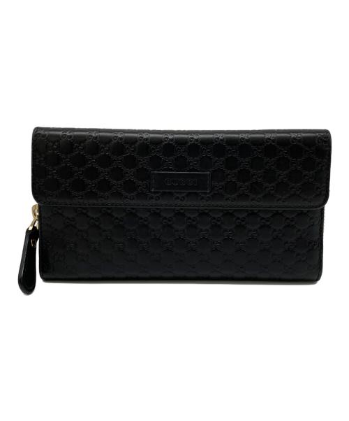 GUCCI（グッチ）GUCCI (グッチ) 長財布 ブラックの古着・服飾アイテム