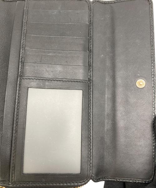 GUCCI（グッチ）GUCCI (グッチ) 長財布 ブラックの古着・服飾アイテム