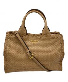 PRADA（プラダ）の古着「2WAYバッグ」｜ベージュ