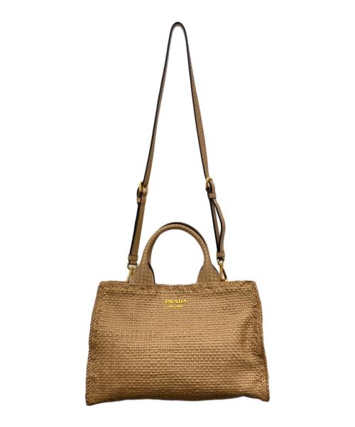 PRADA（プラダ）PRADA (プラダ) 2WAYバッグ ベージュの古着・服飾アイテム