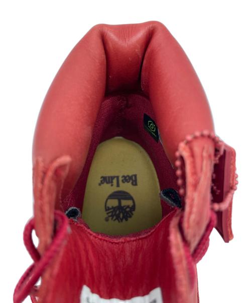 Timberland（ティンバーランド）Timberland (ティンバーランド) bee-line (ビーライン) レースアップブーツ レッド サイズ:27.5の古着・服飾アイテム