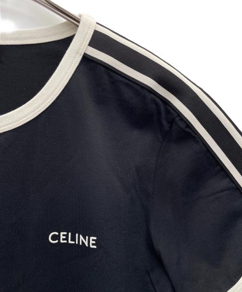 CELINE（セリーヌ）CELINE (セリーヌ) 半袖カットソー ブラック サイズ:Ｌの古着・服飾アイテム