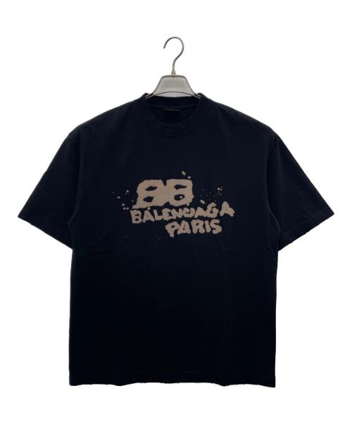 BALENCIAGA（バレンシアガ）BALENCIAGA (バレンシアガ) 半袖カットソー ブラック サイズ:Sの古着・服飾アイテム