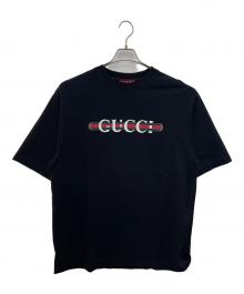 GUCCI（グッチ）の古着「プリント コットンジャージー Tシャツ」｜ブラック