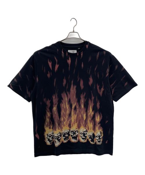SUPREME（シュプリーム）SUPREME (シュプリーム) MM6 Maison Margiela (エムエムシックスメゾンマルジェラ) Liquid Blue Oversized tee ブラック サイズ:Lの古着・服飾アイテム