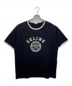 CELINEセリーヌ）の古着「BLASON ルーズ Tシャツ」｜ブラック