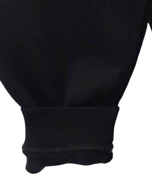 Maison Margiela（メゾンマルジェラ）Maison Margiela (メゾンマルジェラ) ロゴ刺繍プルオーバーフーディ ブラック サイズ:46の古着・服飾アイテム