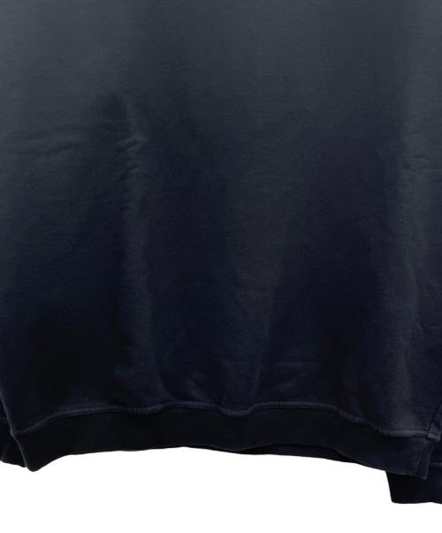 Maison Margiela（メゾンマルジェラ）Maison Margiela (メゾンマルジェラ) ロゴ刺繍プルオーバーフーディ ブラック サイズ:46の古着・服飾アイテム