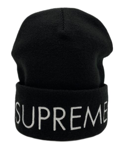SUPREME（シュプリーム）SUPREME (シュプリーム) ニット帽 ブラックの古着・服飾アイテム