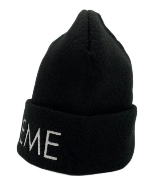 SUPREME（シュプリーム）SUPREME (シュプリーム) ニット帽 ブラックの古着・服飾アイテム