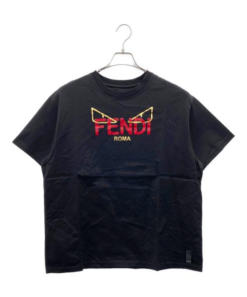 FENDI（フェンディ）FENDI (フェンディ) 半袖カットソー ブラック サイズ:Ｌの古着・服飾アイテム