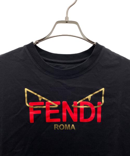 FENDI（フェンディ）FENDI (フェンディ) 半袖カットソー ブラック サイズ:Ｌの古着・服飾アイテム