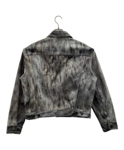 LMOOD（エルムード）LMOOD (エルムード) バーボンデニムトラッカージャケット グレー サイズ:46の古着・服飾アイテム