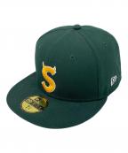 New Era×SUPREMEニューエラ×シュプリーム）の古着「S Logo」｜グリーン