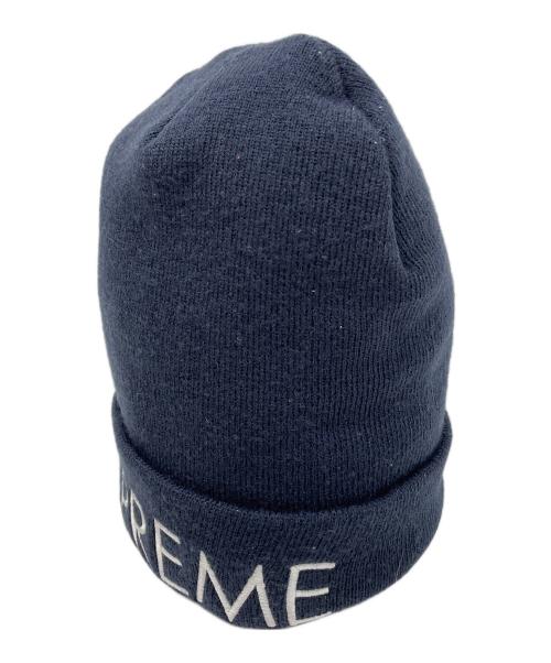 SUPREME（シュプリーム）Supreme (シュプリーム) ニット帽 ネイビーの古着・服飾アイテム