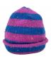 中古・古着 SUPREME (シュプリーム) Stripe Speckle Beanie パープル×ブルー：8000円