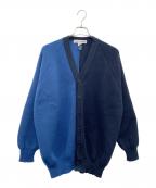 COMME des GARCONS SHIRTコムデギャルソンシャツ）の古着「ニットカーディガン」｜ブルー