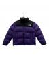 THE NORTH FACE（ザ ノース フェイス）の古着「ダウンジャケット」｜パープル×ブラック