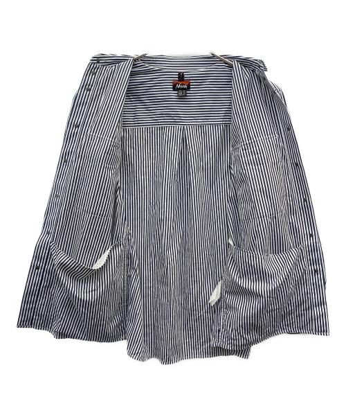 NANGA（ナンガ）NANGA (ナンガ) 長袖シャツ ネイビー×ホワイト サイズ:Ｍの古着・服飾アイテム