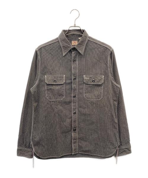 SUGAR CANE（シュガーケーン）SUGAR CANE (シュガーケーン) 長袖シャツ グレー サイズ:Largeの古着・服飾アイテム