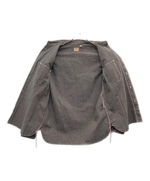 SUGAR CANE（シュガーケーン）SUGAR CANE (シュガーケーン) 長袖シャツ グレー サイズ:Largeの古着・服飾アイテム