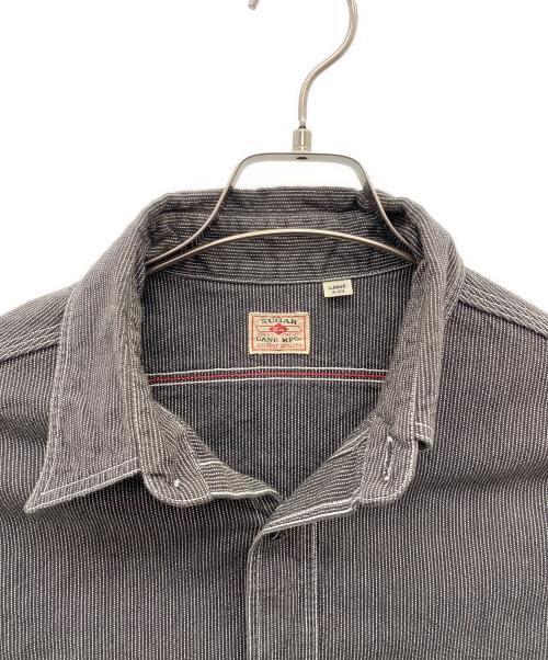 SUGAR CANE（シュガーケーン）SUGAR CANE (シュガーケーン) 長袖シャツ グレー サイズ:Largeの古着・服飾アイテム