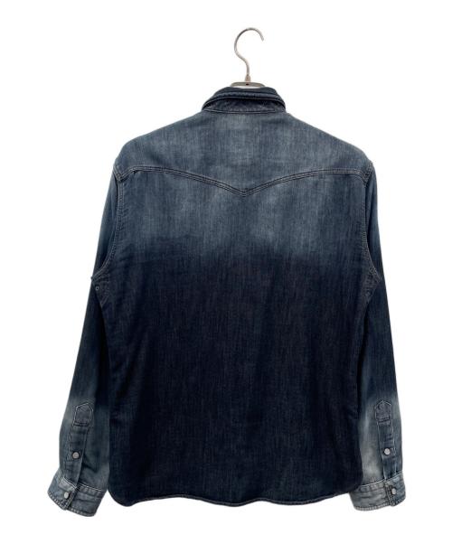 BURBERRY BLACK LABEL（バーバリーブラックレーベル）BURBERRY BLACK LABEL (バーバリーブラックレーベル) 長袖シャツ ブルー サイズ:3の古着・服飾アイテム