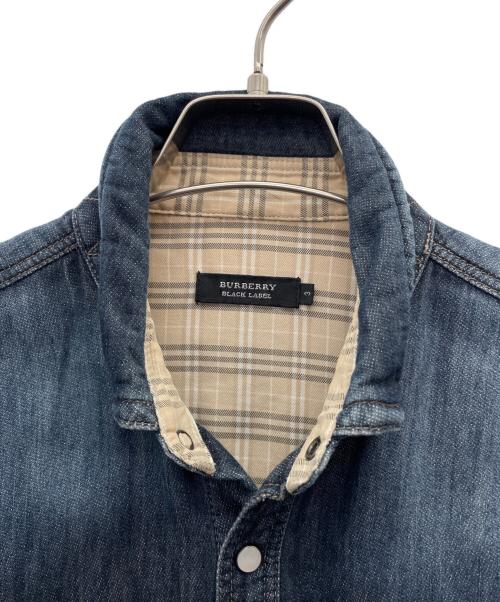 BURBERRY BLACK LABEL（バーバリーブラックレーベル）BURBERRY BLACK LABEL (バーバリーブラックレーベル) 長袖シャツ ブルー サイズ:3の古着・服飾アイテム