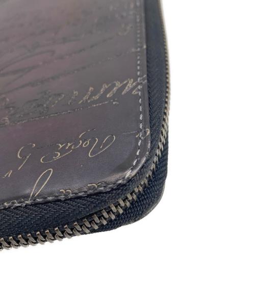 Berluti（ベルルッティ）Berluti (ベルルッティ) ラウンドファスナー長財布 パープルの古着・服飾アイテム