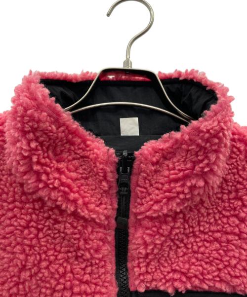 stussy（ステューシー）stussy (ステューシー) ボアベスト ブラック×ピンク サイズ:Ｌの古着・服飾アイテム