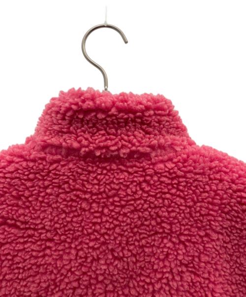 stussy（ステューシー）stussy (ステューシー) ボアベスト ブラック×ピンク サイズ:Ｌの古着・服飾アイテム