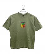 stussyステューシー）の古着「半袖カットソー」｜グリーン