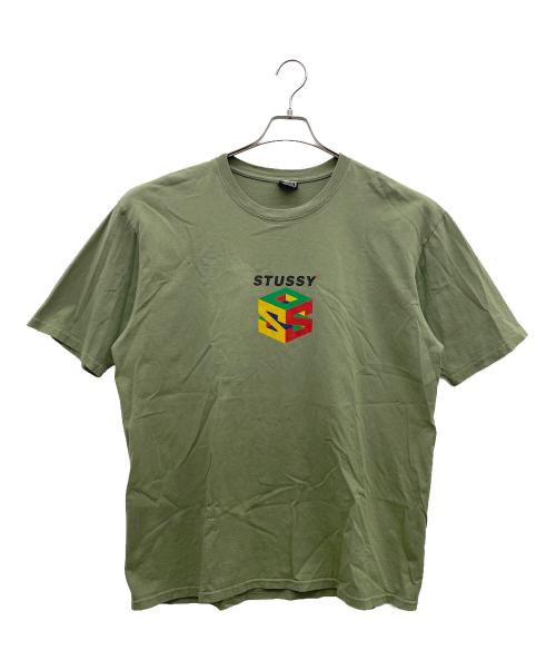 stussy（ステューシー）stussy (ステューシー) 半袖カットソー グリーン サイズ:Ｌの古着・服飾アイテム