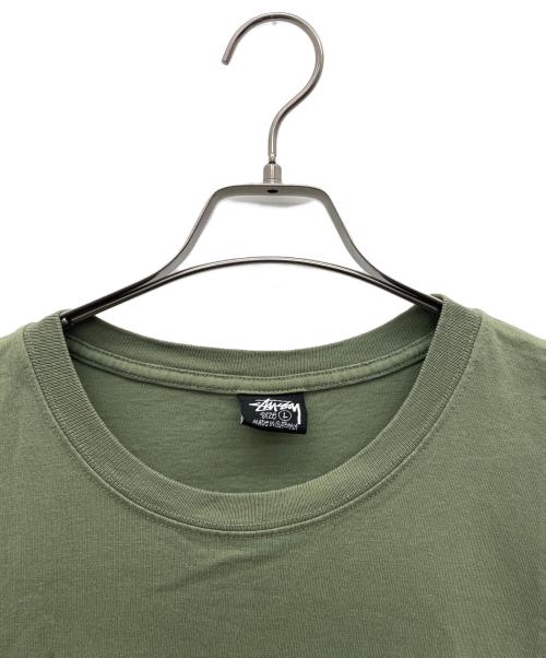 stussy（ステューシー）stussy (ステューシー) 半袖カットソー グリーン サイズ:Ｌの古着・服飾アイテム