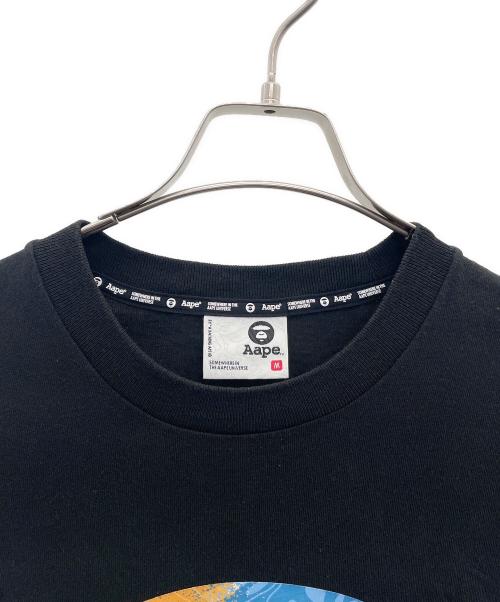 Aape BY A BATHING APE（エーエイプ バイ アベイシングエイプ）Aape BY A BATHING APE (エーエイプ バイ アベイシングエイプ) 半袖カットソー ブラック サイズ:Ｍの古着・服飾アイテム