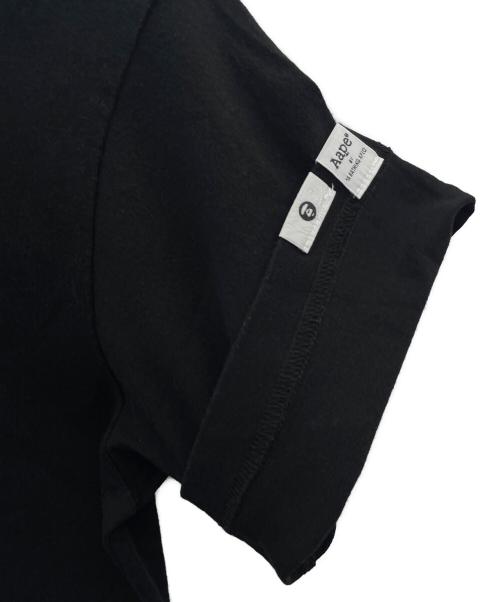 Aape BY A BATHING APE（エーエイプ バイ アベイシングエイプ）Aape BY A BATHING APE (エーエイプ バイ アベイシングエイプ) 半袖カットソー ブラック サイズ:Ｍの古着・服飾アイテム