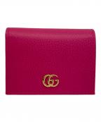 GUCCIグッチ）の古着「2つ折り財布」｜ショッキングピンク