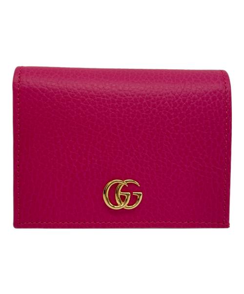 GUCCI（グッチ）GUCCI (グッチ) 2つ折り財布 ショッキングピンクの古着・服飾アイテム