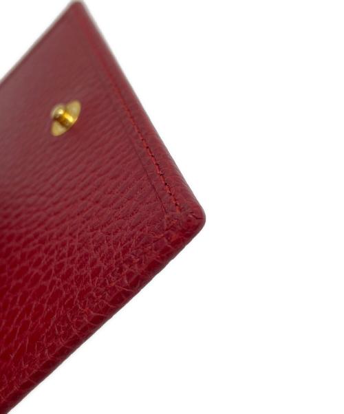 GUCCI（グッチ）GUCCI (グッチ) 3つ折り財布 レッドの古着・服飾アイテム
