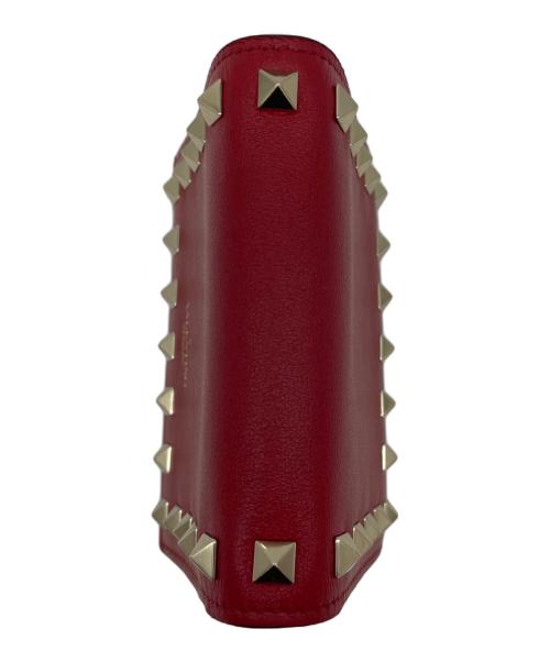 VALENTINO GARAVANI（ヴァレンティノ・ガラヴァーニ）VALENTINO GARAVANI (ヴァレンティノ・ガラヴァーニ) 2つ折り財布 レッドの古着・服飾アイテム