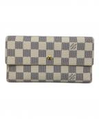 LOUIS VUITTONルイ ヴィトン）の古着「長財布」｜ベージュ×ブルー