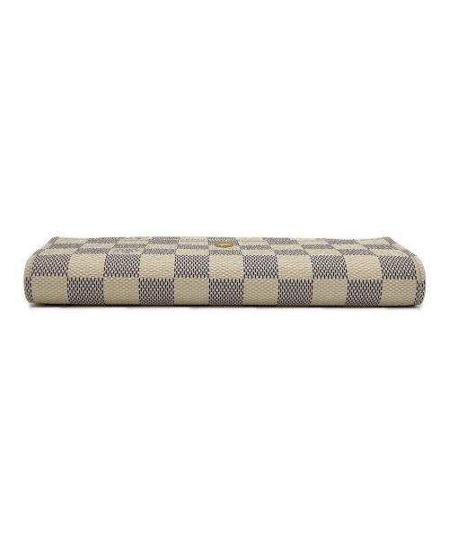 LOUIS VUITTON（ルイ ヴィトン）LOUIS VUITTON (ルイ ヴィトン) 長財布 ベージュ×ブルーの古着・服飾アイテム