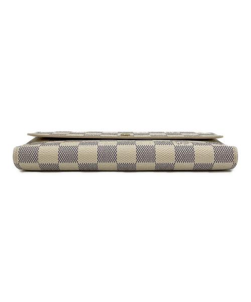 LOUIS VUITTON（ルイ ヴィトン）LOUIS VUITTON (ルイ ヴィトン) 長財布 ベージュ×ブルーの古着・服飾アイテム