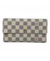 LOUIS VUITTON（ルイ ヴィトン）の古着「長財布」｜ベージュ×ブルー