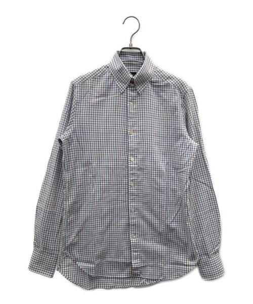 BEAMS F（ビームスエフ）BEAMS F (ビームスエフ) 長袖シャツ ブルー サイズ:14.5-37の古着・服飾アイテム