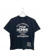 NEIGHBORHOOD×YOHJI YAMAMOTOネイバーフッド×ヨウジヤマモト）の古着「半袖カットソー」｜ブラック