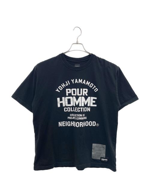 NEIGHBORHOOD（ネイバーフッド）NEIGHBORHOOD (ネイバーフッド) YOHJI YAMAMOTO (ヨウジヤマモト) 半袖カットソー ブラック サイズ:Ｌの古着・服飾アイテム