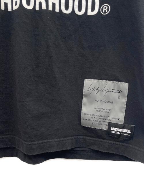 NEIGHBORHOOD（ネイバーフッド）NEIGHBORHOOD (ネイバーフッド) YOHJI YAMAMOTO (ヨウジヤマモト) 半袖カットソー ブラック サイズ:Ｌの古着・服飾アイテム