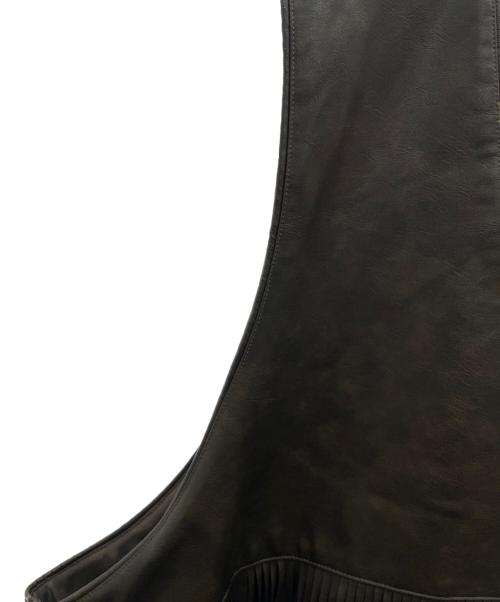 Ameri VINTAGE（アメリヴィンテージ）Ameri VINTAGE (アメリヴィンテージ) フリンジフェイクレザーベスト ブラウン サイズ:Ｍの古着・服飾アイテム