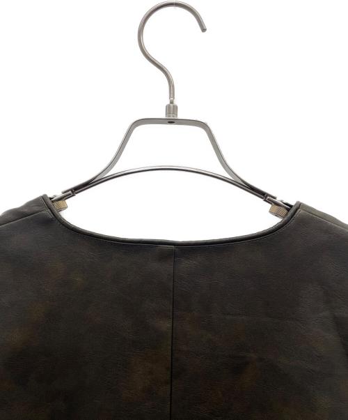 Ameri VINTAGE（アメリヴィンテージ）Ameri VINTAGE (アメリヴィンテージ) フリンジフェイクレザーベスト ブラウン サイズ:Ｍの古着・服飾アイテム